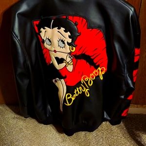 Betty Boop faux leather jacket